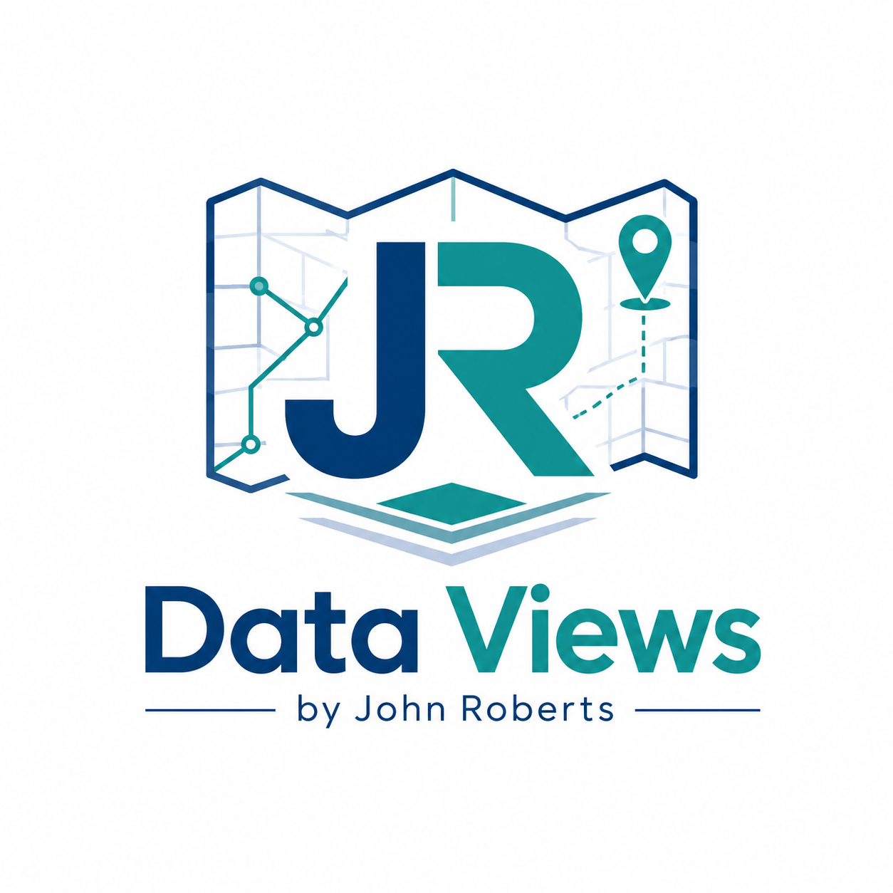 Data Views JR map logo